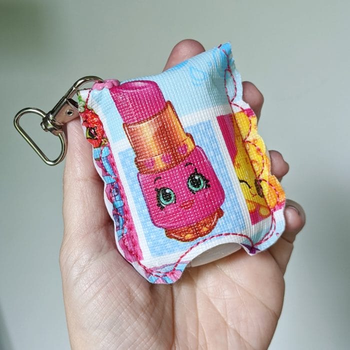 Foldover Hand Sanitizer Holder - DOWN - Scallop Key Fob Snap Tab - 5x7 and up ONLY - August 2020 - Image 3