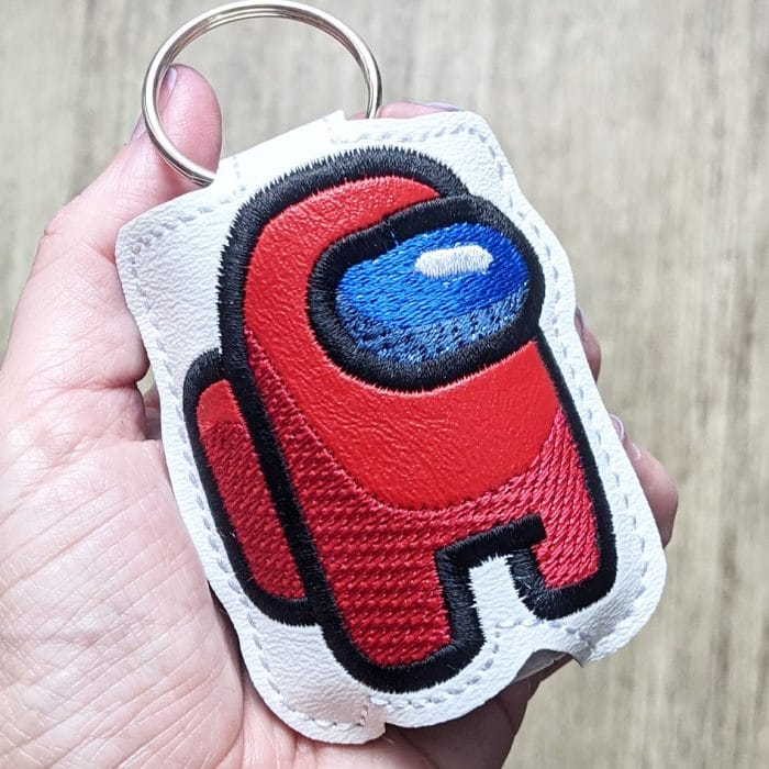 Among Us Hand Sanitizer Holder Key Fob & Snap Tab - Image 2
