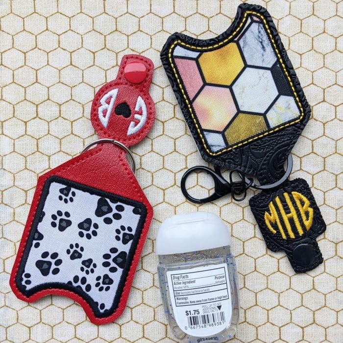 Monogram / Blank Hand Sanitizer Holder Snap Tab - 5x7+ ONLY