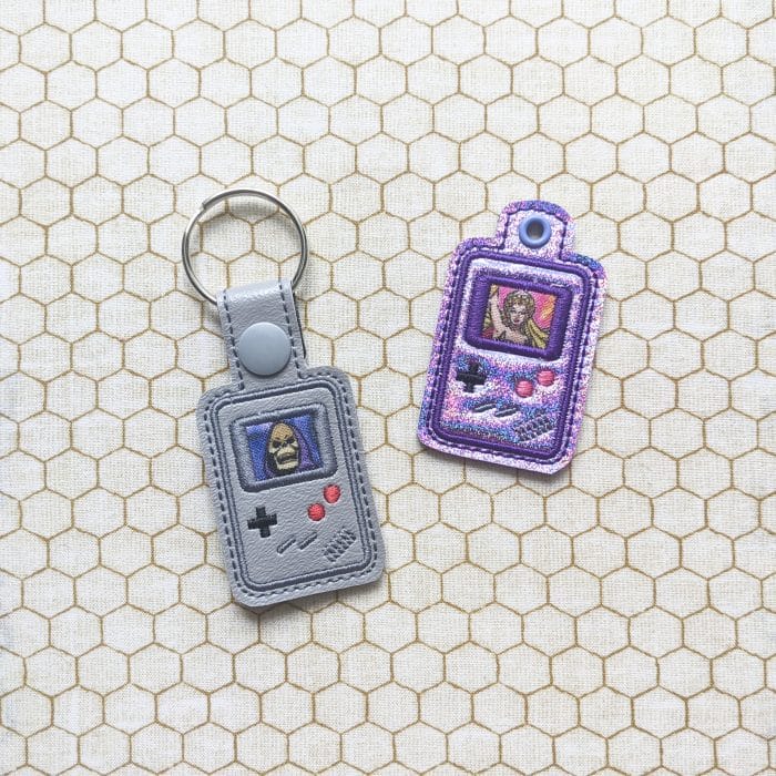 Gamer Snap Tab & Eyelet Key Fobs