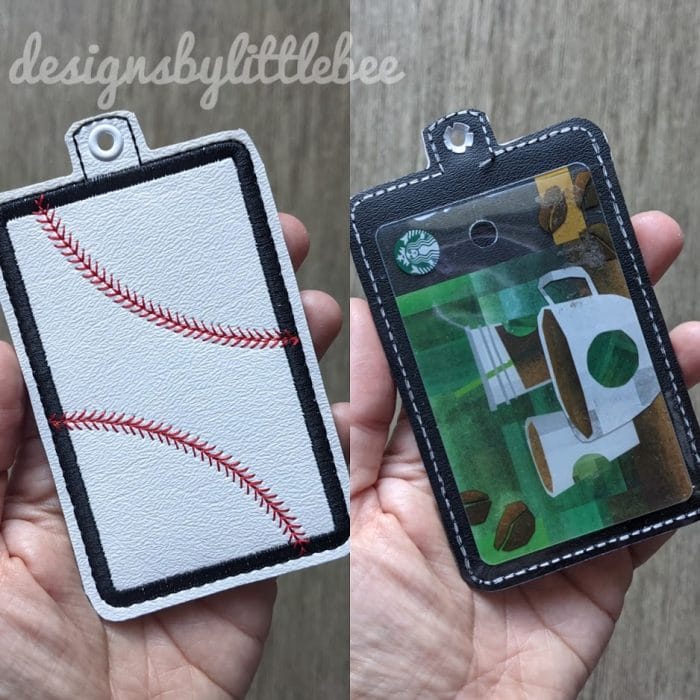 Baseball / Softball ID Card/Badge Holder - 5x7 and up ONLY