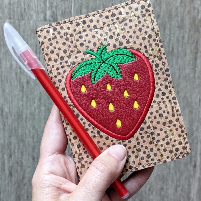 Mini Strawberry Applique Design - Image 2