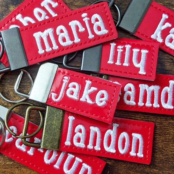 Name Plate - Key Fob for Wristlet Hardware in 1" or 1.25" Height