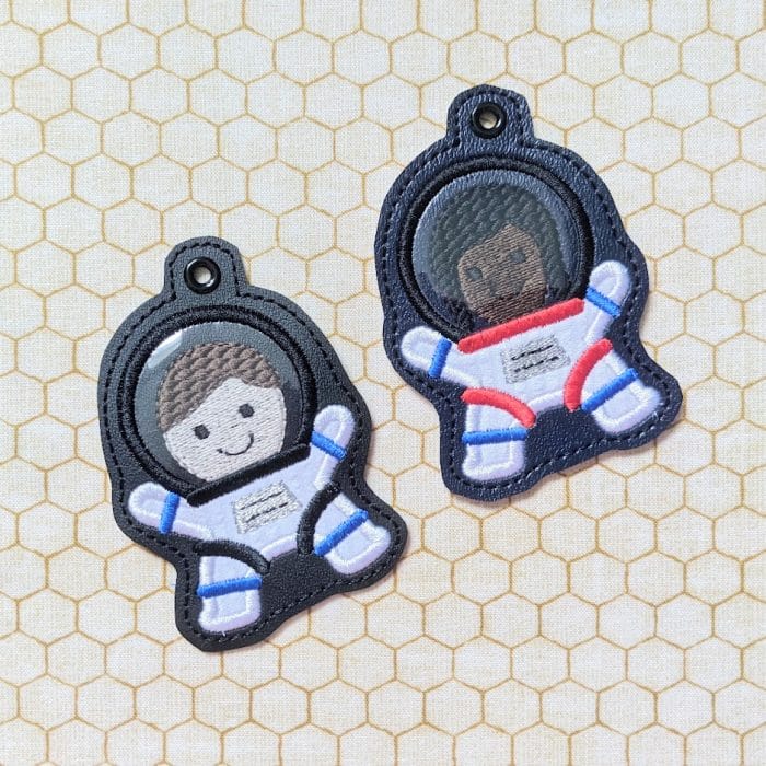 Astronaut Kids Applique Bookmark