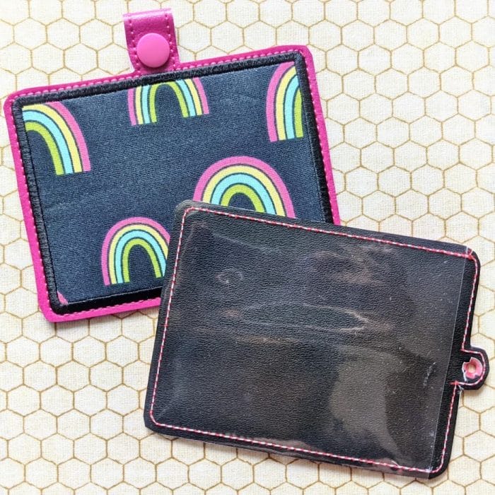 Vaccination Card Holder - Snap Tab & Eyelet Fobs - 5x7 and up ONLY - Image 2