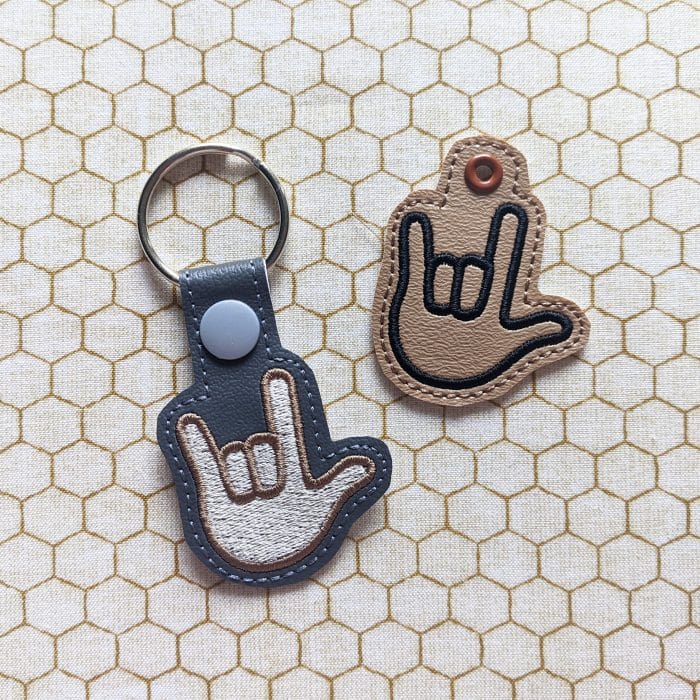 I Love You / ASL - Snap Tab & Eyelet