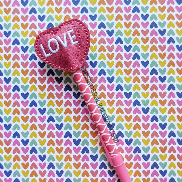 Candy Heart Pencil / Pen Topper