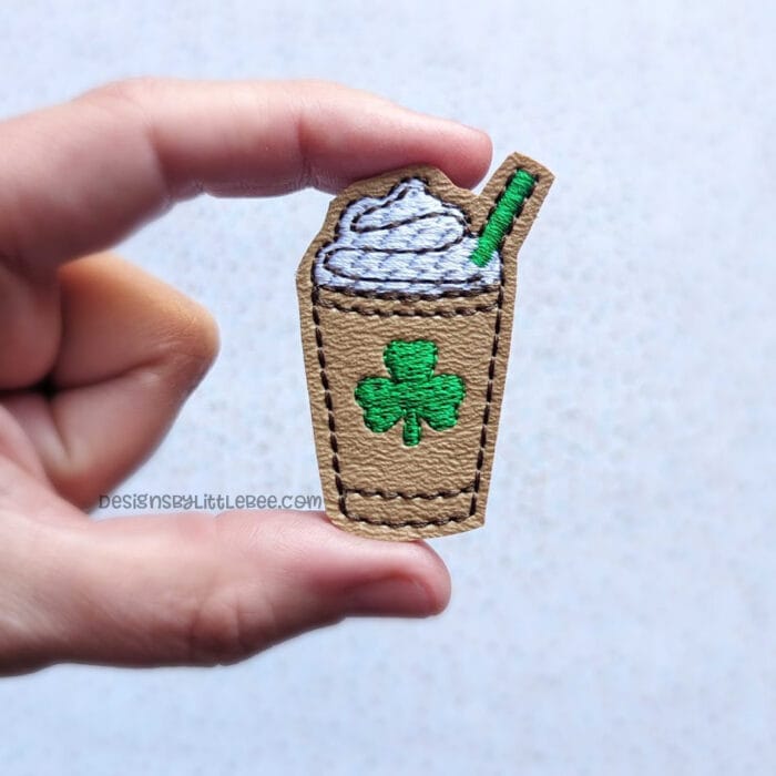 Shamrock Iced Coffee Feltie