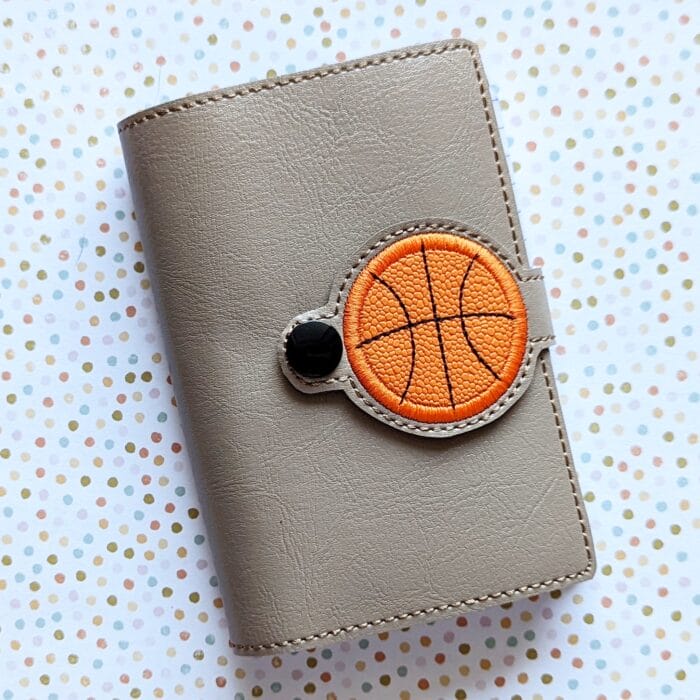 Basketball Mini Composition Book Snap Cover