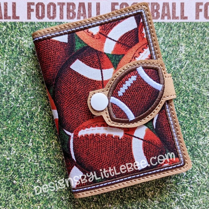 Football Mini Composition Book Snap Cover