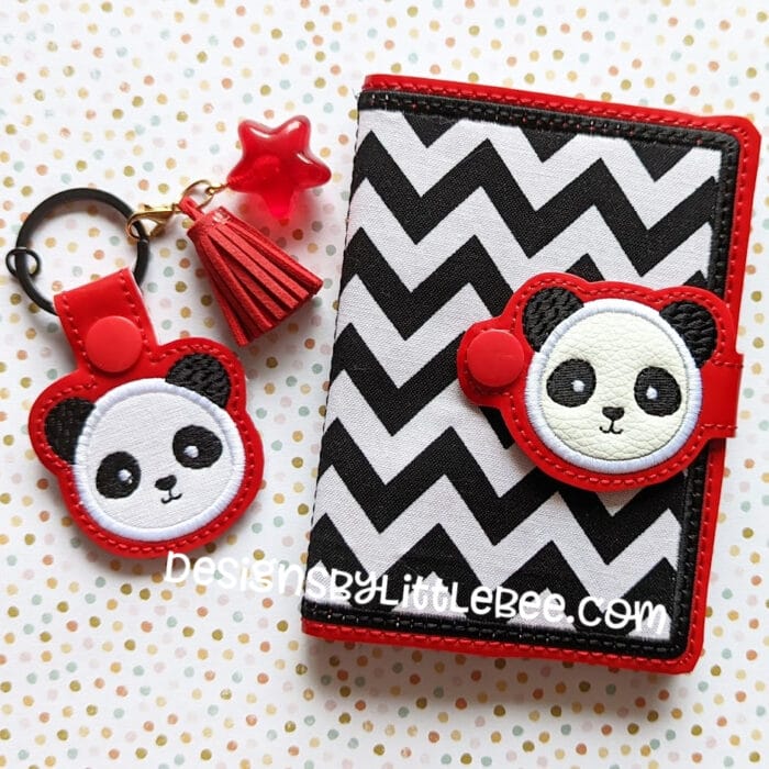 Panda Mini Composition Book Snap Cover