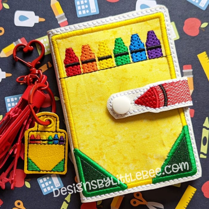 Crayon Mini Composition Book Snap Cover