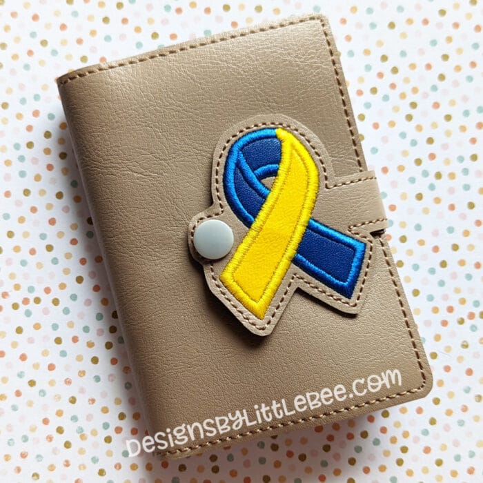 Awareness Ribbon Mini Composition Book Snap Cover