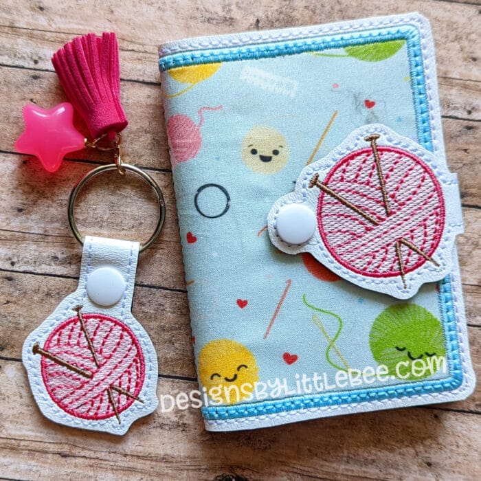 Yarn Mini Composition Book Snap Cover