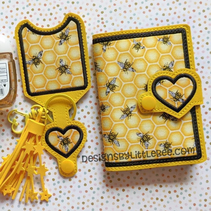 Heart Hand Sanitizer Holder Snap Tab - 5x7+ ONLY - Image 2