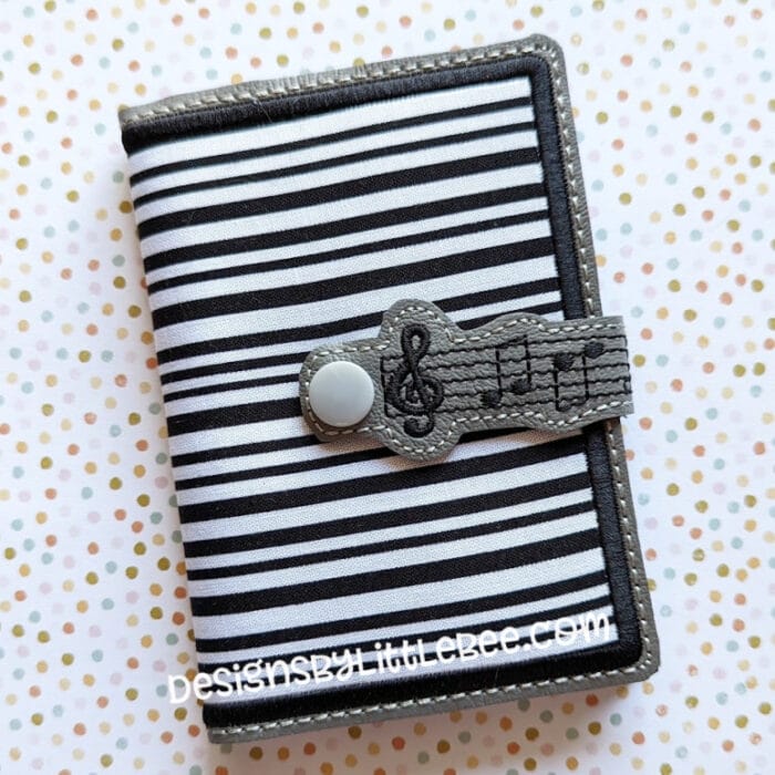 Music Mini Composition Book Snap Cover