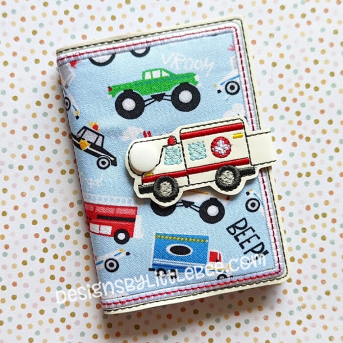 Ambulance Mini Composition Book Snap Cover