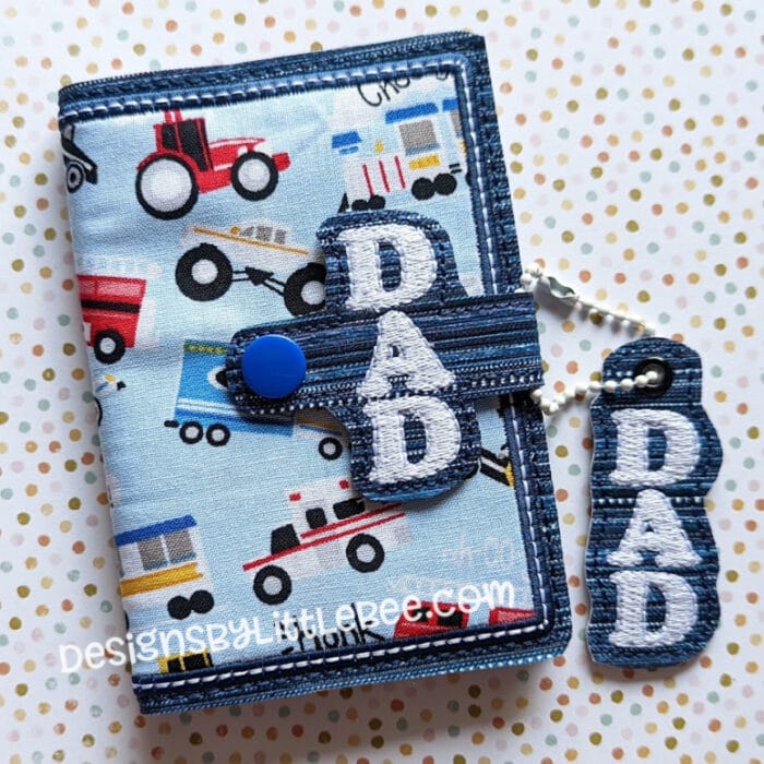 Dad Mini Composition Book Snap Cover