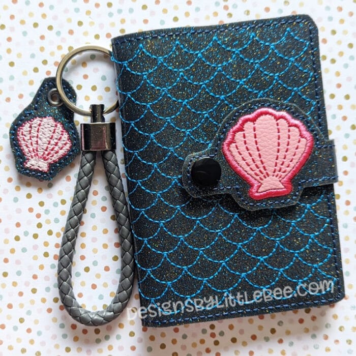Mermaid Mini Composition Book Snap Cover