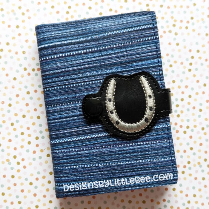 Horseshoe Mini Composition Book Snap Cover