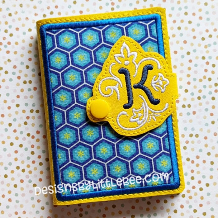 K Mini Composition Book Snap Cover