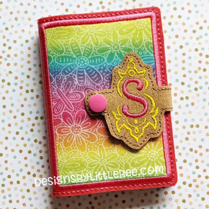 S Mini Composition Book Snap Cover