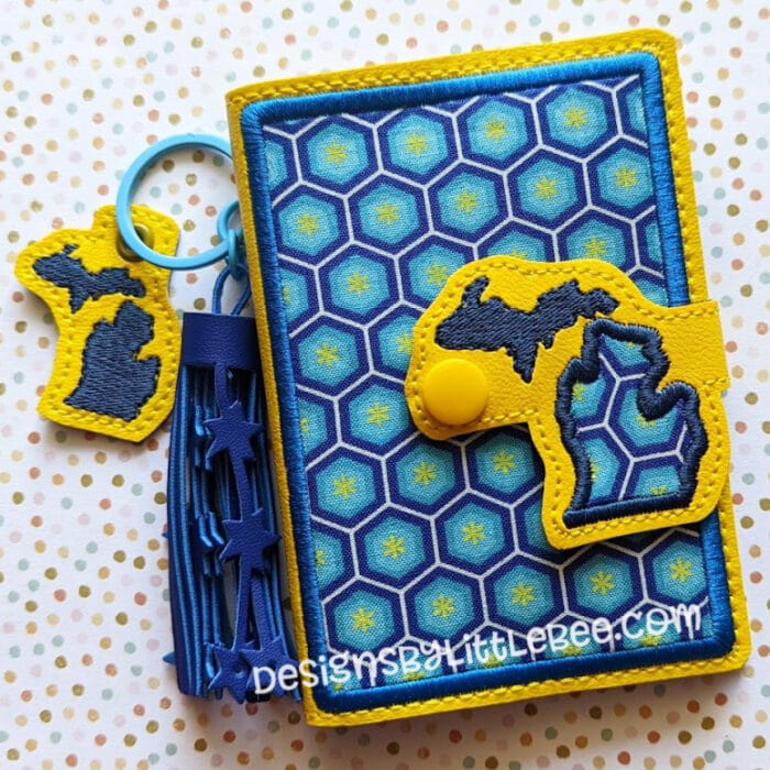 Michigan Mini Composition Book Snap Cover
