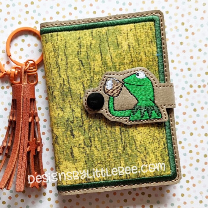None of My Business Frog - Mini Composition Book Snap Cover
