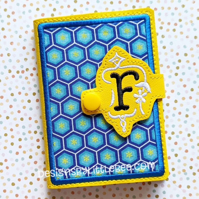 F Mini Composition Book Snap Cover