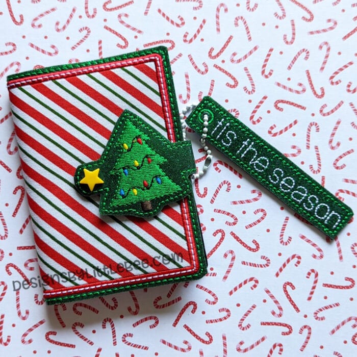 Christmas Tree Mini Composition Book Snap Cover