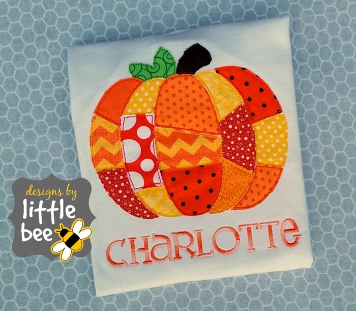Pumpkin Fall / Halloween / Thanksgiving Patchwork Applique Design