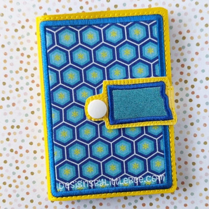 North Dakota Mini Composition Book Snap Cover