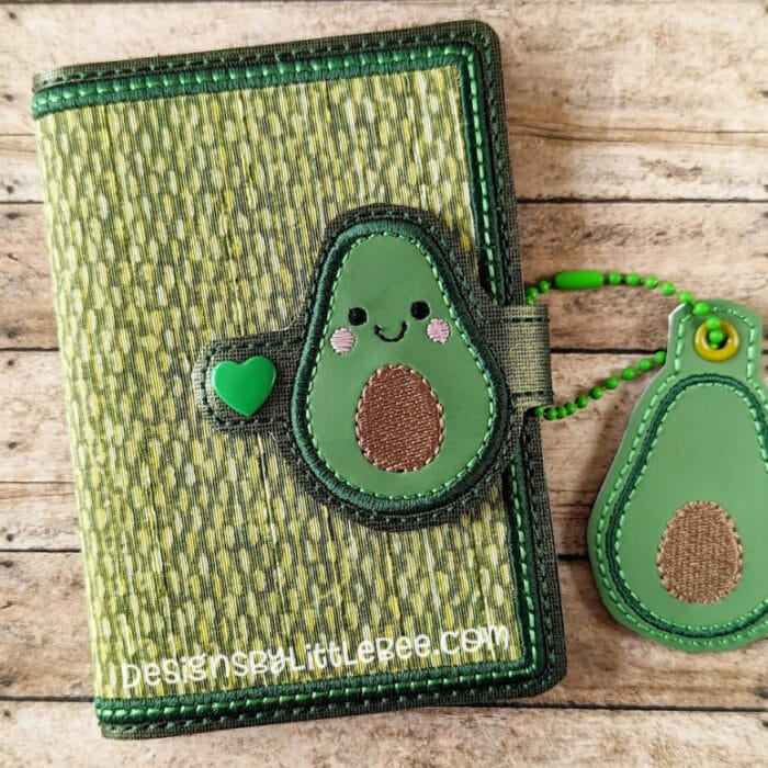 Avocado Mini Composition Book Snap Cover