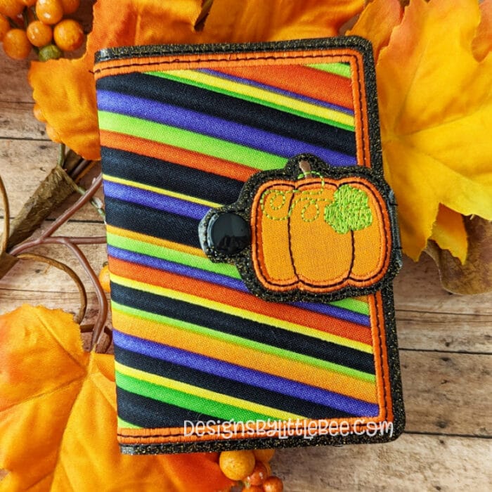 Pumpkin Mini Composition Book Snap Cover