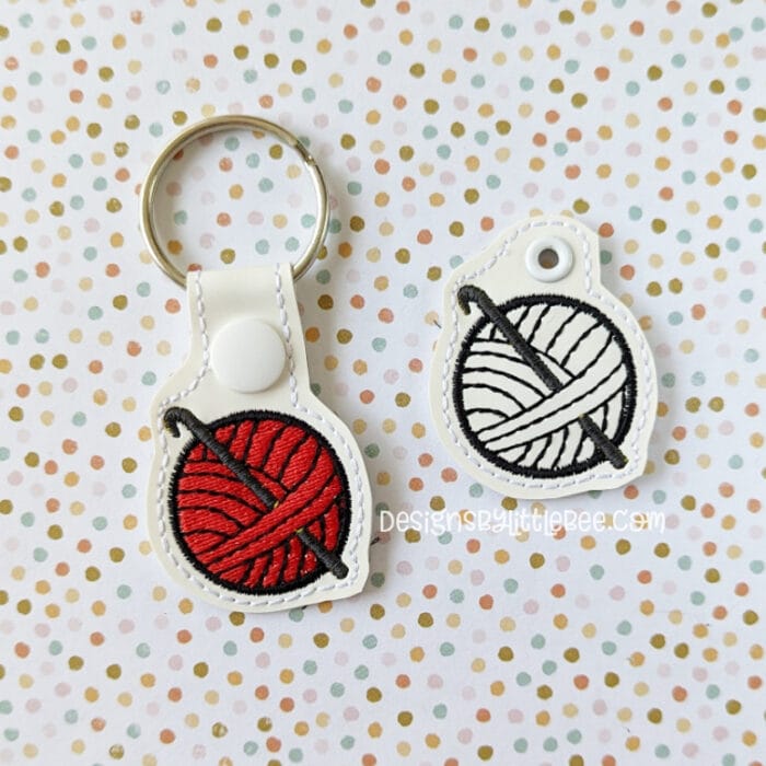Crochet Snap Tab & Eyelet Key Fobs
