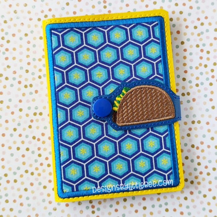Taco Mini Composition Book Snap Cover