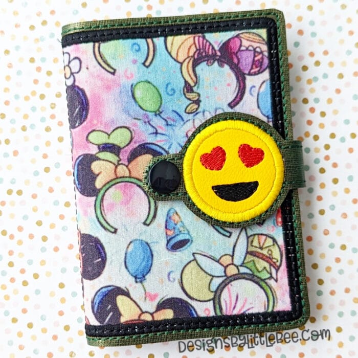Heart Eyes Mini Composition Book Snap Cover - Image 2
