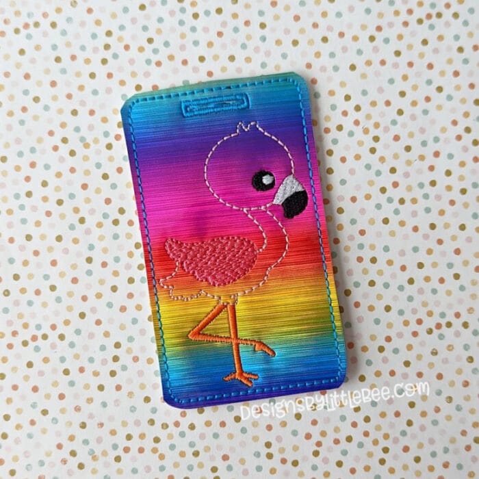 Flamingo ID Card/Badge Holder - 5x7 and up ONLY