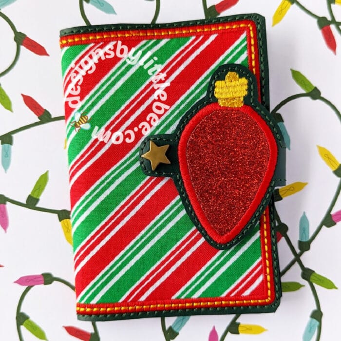 Christmas Light Mini Composition Book Snap Cover