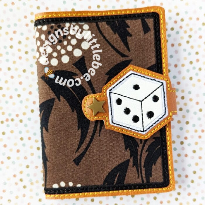 Dice Mini Composition Book Snap Cover
