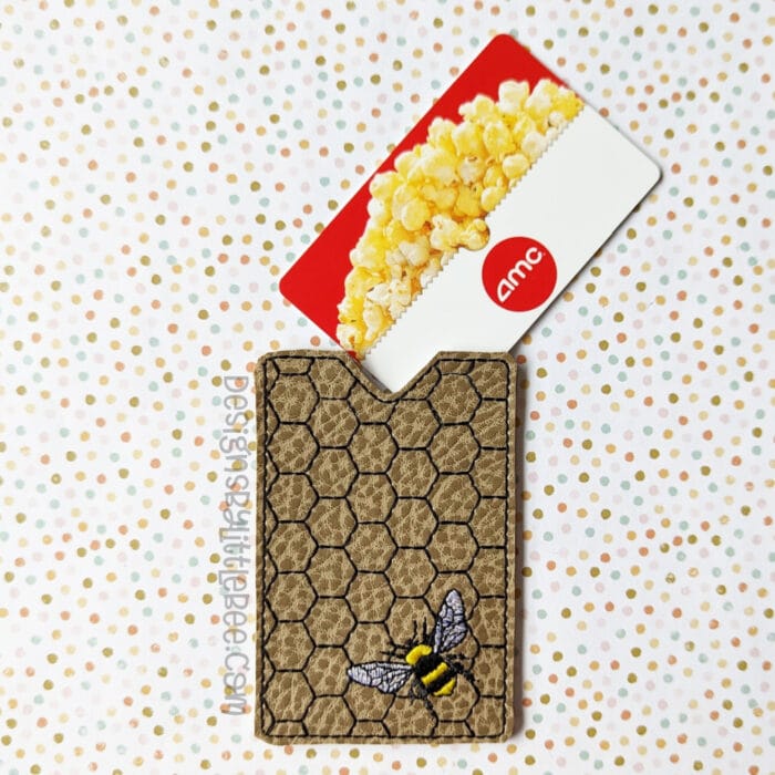 Honeycomb and Bee Gift Card Holder