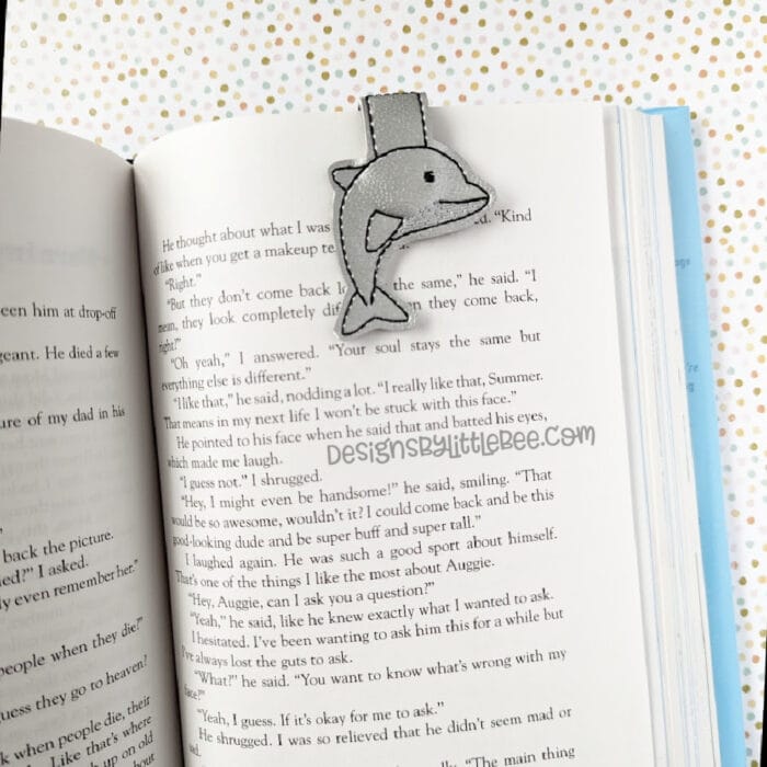 Dolphin Foldover Magnetic Bookmark