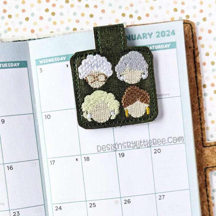 Golden Girls Foldover Magnetic Bookmark