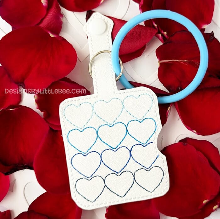 Heart Print Airpods Pro Case - Snap Tab and Eyelet