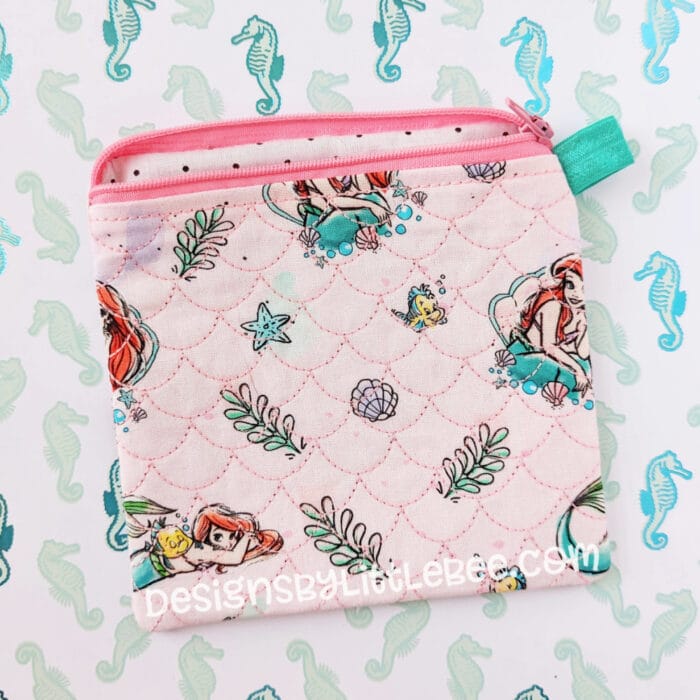 Mermaid - ITH Top-Zipper Square Bag