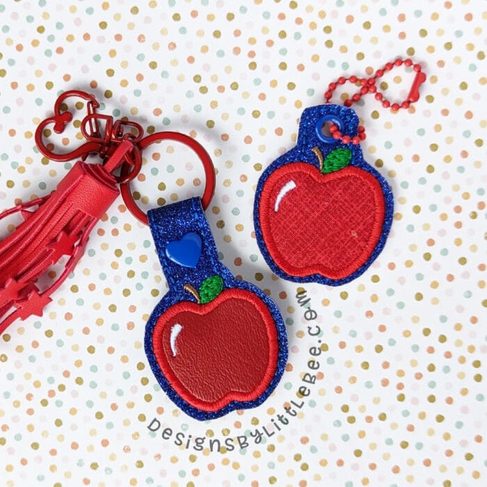 Apple Snap Tab & Eyelet Key Fob