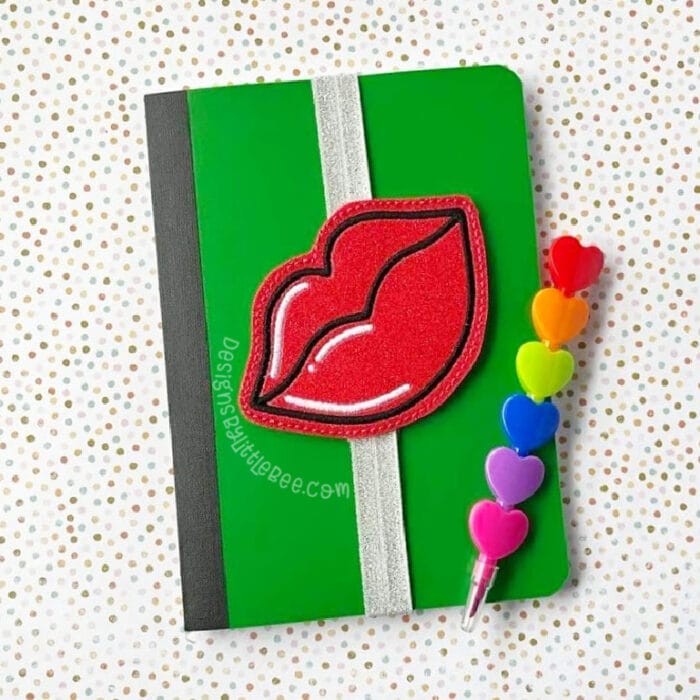 Lips Book Band, Planner Band, Bookmark