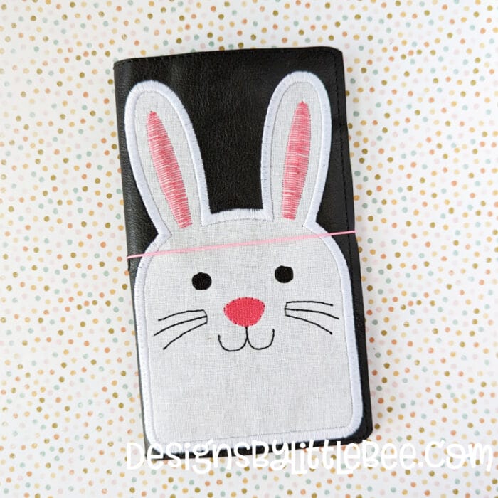 Bunny Applique Pocket Calendar Cover
