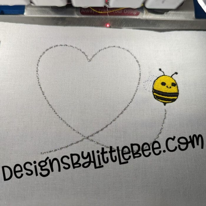 Bee Traces Embroidery Design