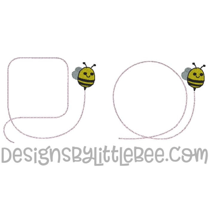 Bee Traces Embroidery Design - Image 2